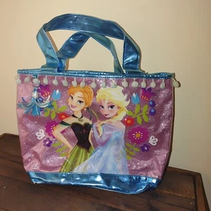 Disney Frozen Handtasche Handtasche rosa bunt Glitzer Glitzer. - Bild 1 von 6