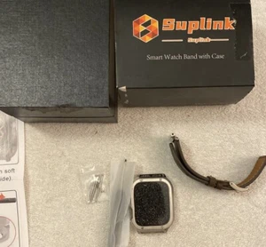 Caja y correas de acero inoxidable SUPLINK compatibles con Apple Watch - Imagen 1 de 6