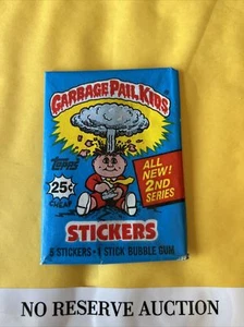 Garbage Pail Kids GPK Second 2nd Series Wax Pack  Altered Adam Bomb Blue Cloud - Picture 1 of 8