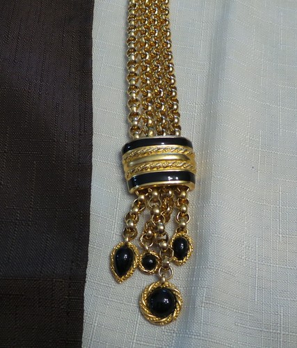 VETEMENTS Collana unica in oro e nero