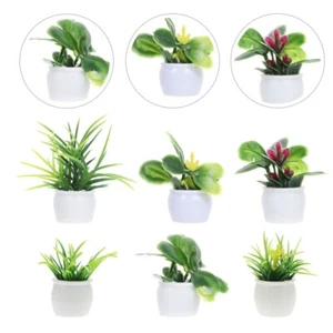 6 Pcs Realistic Plant Micro Bonsai Decoration Faux Bonsai Plant - Picture 1 of 12