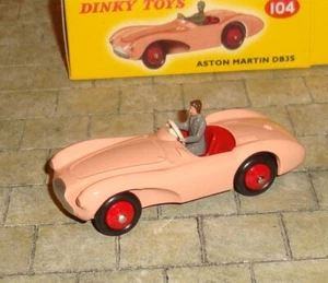 ASTON MARTIN DB3S CAR - DINKY TOYS 104 - ATLAS REPRODUCTION c2015 - Picture 1 of 5
