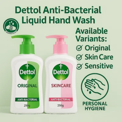 Lavado de manos líquido antibacteriano Dettol - 250 ml x 3 Foto 1 de 3