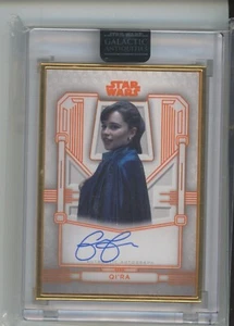 2024 Topps Star Wars Galactic Antiquities Emilia Clarke FRAMED AUTO #11/25 Qi'Ra - Picture 1 of 1