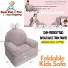 Bunny Kids Convertible Flips Open Sofa Bed Toddlers Couch Play Lounger Sleeper