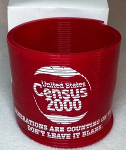 United States Census 2000 Springy Plastic Toy In Box Souvenir USA Collectible - Picture 1 of 6