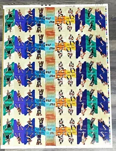 UNCUT SHEET DAVID ROBINSON JOHN STOCKTON KARL MALONE SEAN ELLIOTT JOE SMITH NBA - Picture 1 of 5