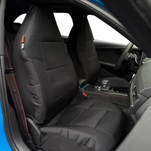 For Ford Expedition 1997-2016 Car Front Seat Covers Waterproof Black Canvas 2PCS - Picture 1 of 12