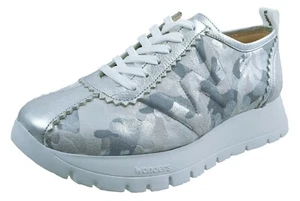 Wonders Zapatillas Mujer Cordones Plata Piel - Estilo y Confort Ref. A-2403 - Imagen 1 de 6