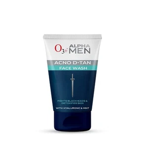 O3+ ALPHA MEN Acno D-TAN Face Wash Fights Blackheads &Detoxifies Skin 50g PACK 2 - Picture 1 of 6