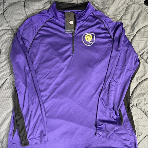 New XL Orlando City Lions 1/4 Zip Light Weight Pullover Cover