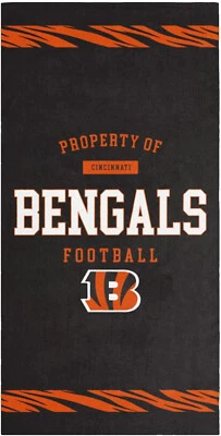 NFL Badetuch Cincinnati Bengals Property of Beach Towel 5051586227401
