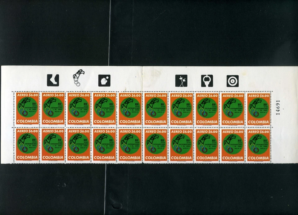 JUEGOS CENTROAMERICANOS Y CARIBEÑOS, 13º MEDELLÍN, COLOMBIA +ETIQUETAS # 1978   Foto 1 de 2