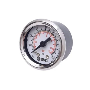SMC K40P-BP1.0-N01MS-W-X50 Pressure Gauge, 160 PSI/BAR, 1/8in NPT, M5, ø40mm - Picture 1 of 6