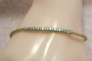 Yellow Gold Plated .925 Sterling Silver with Cubic Zirconia Bracelet 7.5" - Picture 1 of 3