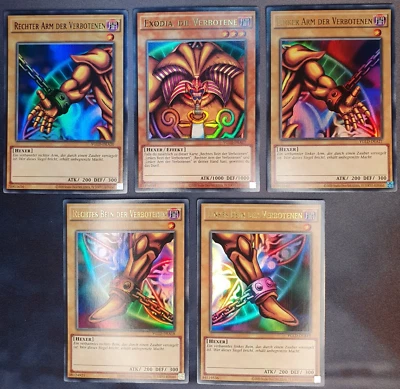 Exodia die Verbotene NEU komplett Set Ultra Rare Deutsch YGLD Yugioh Karten - Bild 1 von 4