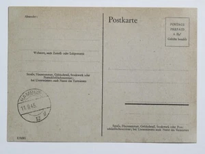 Alliierte Besetzung Behelfsganzsache P 695 g Hamburg 12 - 11.9.1945 *  - Picture 1 of 2
