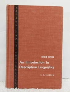 An Introduction to Descriptive Linguistics H.A. Gleason Vintage 1965 Hardcover - Picture 1 of 12