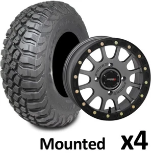 32" BFGoodrich KM3 Tires 15" System3 SB5 GunMetal Wheels Can-Am Maverick X3 - Picture 1 of 3