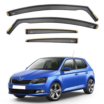 ISPEED Wind Deflectors for Skoda Fabia MK3 2014-2021 5-Door Hatchback/Estate 4pc - Image 1 of 4