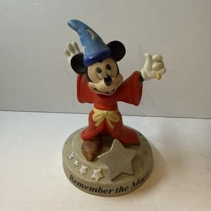 Mickey Mouse Fantasia Sorcerer WDW25 handbemalte Keramik Disney Figur selten - Bild 1 von 3