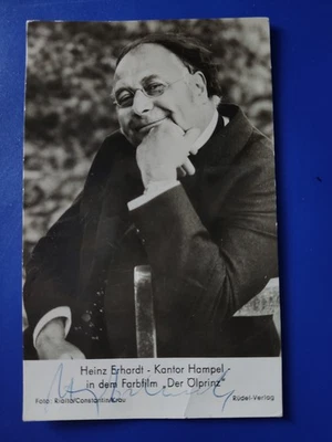 Heinz Erhardt Rüdel Autogramm Karl May Winnetou Der Ölprinz 1965 sehr selten - Bild 1 von 3