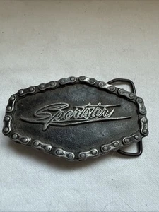 Sportster Ironhead Harley Classic Motorcycle 70s Vintage Belt Buckle - Picture 1 of 6