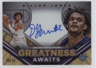 2023-24 Bowman U Best Greatness Awaits Auto /75 Dillon Jones #GAA-DJ Auto - Image 1 of 2
