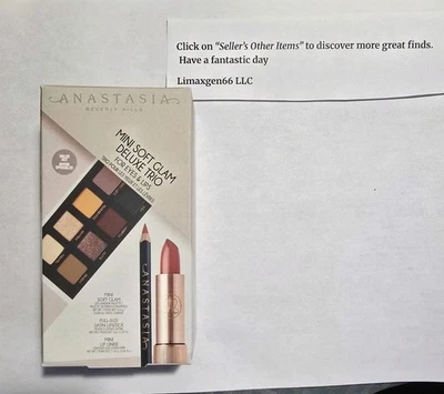 Anastasia Beverly Hills Mini Soft Glam Deluxe Trio for eyes & lips, NEW - Image 1 of 2