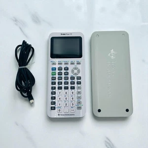 Texas Instruments TI-84 Plus CE Graphing Calculator White w/ Cord Rechargeable - Picture 1 of 5