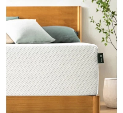 ZINUS - Colchón de espuma viscoelástica de té verde, sin fibra de vidrio, sensación media firme, Ce Foto 1 de 4