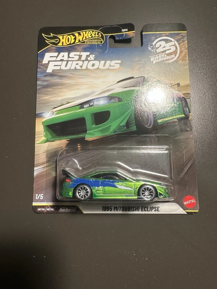 Hot Wheels Premium~Rápido y Furioso~25 años~Mitsubishi Eclipse 1995~1/5 Chase Foto 1 de 3