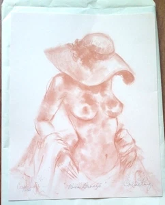 Connie King signierte Künstlerin "Bien Bronze" Limited Edition Lithographie ohne Rahmen - Bild 1 von 7