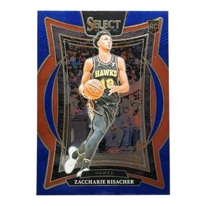 2024-25 Panini Select Zacchaire Risacher #86 Concourse Blue Scope Prizm RC - Bild 1 von 2