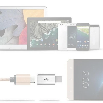 Micro USB Female to Type C Male Converter USB-C Adapter B3P0 B4H4 W7S2 A8B7 - Image 1 of 4