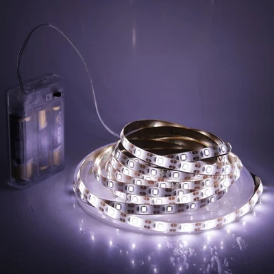 LED Streifen 2835 5V Batteriebetrieben Batterie Stripe Band Licht Selbstklebend - Bild 1 von 4