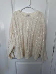 Damen Pullover Elfenbein Pulli von St. John's Bay Gr. XXL - Bild 1 von 3