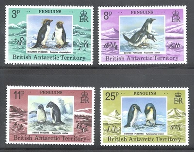 British Antarctic Territory BAT Mint NH Sc# 72/75 SG# 89/92 penguins set 1979 - Image 1 of 2