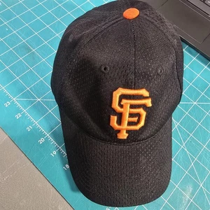 San Francisco Giants Mesh Fitted Hat L/XL Outdoor Cap Team MLB Black Orange - Picture 1 of 6