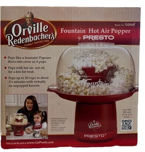 PRESTO 04868 Orville Redenbachers Brunnen Heißluftpopper, rot OVP - Bild 1 von 6