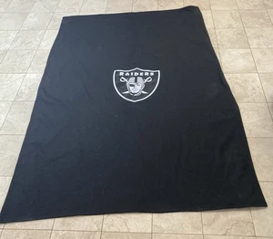 Las Vegas Raiders NFL Large Blanket Color Black Size 80x54 inch Great Condition! - Picture 1 of 1