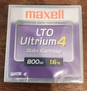 NEW Sealed Maxell LTO Ultrium 4 Data Tape Cartridge 800GB /1.6TB RARE HTF MEDIA - Bild 1 von 3