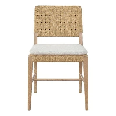 Juego de 2 sillas auxiliares Maklaine contemporáneas en acabado roble tostado Tech Foto 1 de 4