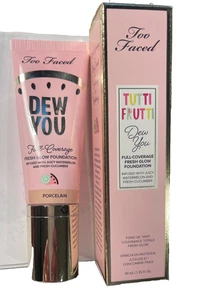 TOO FACED Tutti Frutti Dew You Fresh Glow Foundation in Porcelain- 1.35 fl oz - Picture 1 of 2