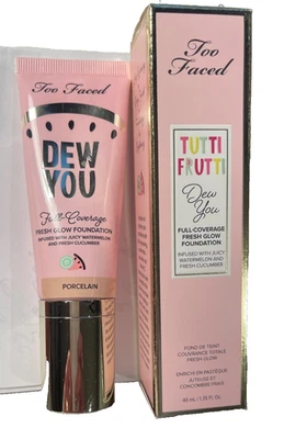 TOO FACED Tutti Frutti Dew You Fresh Glow Foundation in Porcelain- 1.35 fl oz - Image 1 of 2