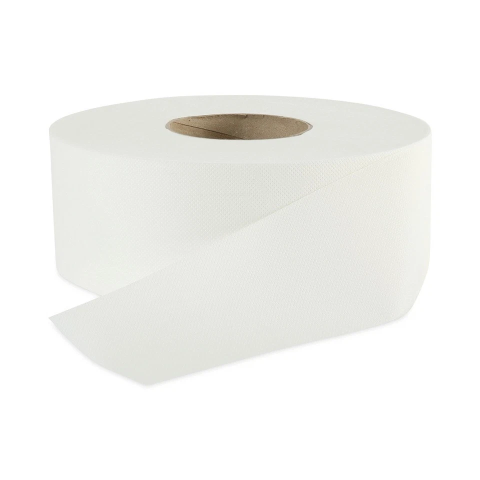 Boardwalk 410320 3.2" x 525' 2 Ply Septic Safe Bathroom Tissue - WHT (12/CT) New - Image 1 of 4