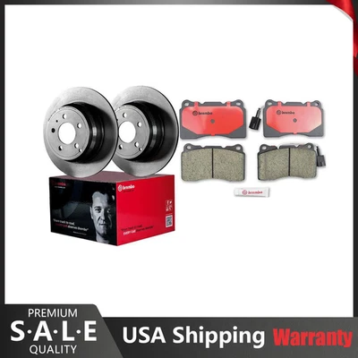 Kit de freno delantero Brembo pastillas de cerámica rotores de disco para Subaru Impreza WRX STI 2004 Foto 1 de 4