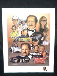Litografía de carreras Dale Earnhardt & Dale Earnhardt Jr. Legacy de Nascar - Imagen 1 de 4