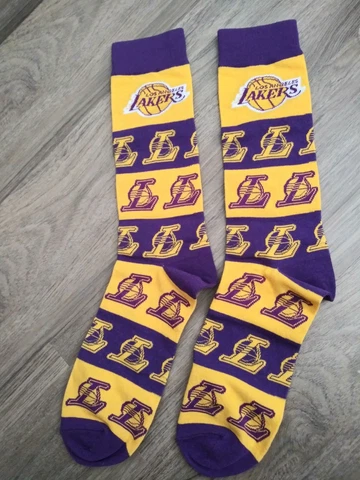 Los Angeles Lakers Socks  Factory Sealed Pair Lebron Merch Kobe Cover