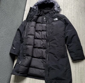 The North Face Women's Arctic Parka Down Coat TNF Black Sz M - Picture 1 of 11